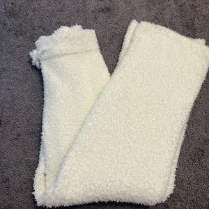Aerie fleece white pants, size Medium